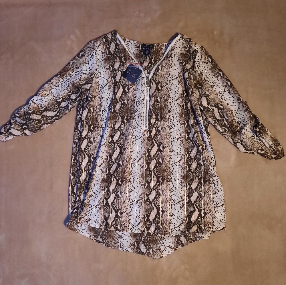 UK 2 la large blouse NWT